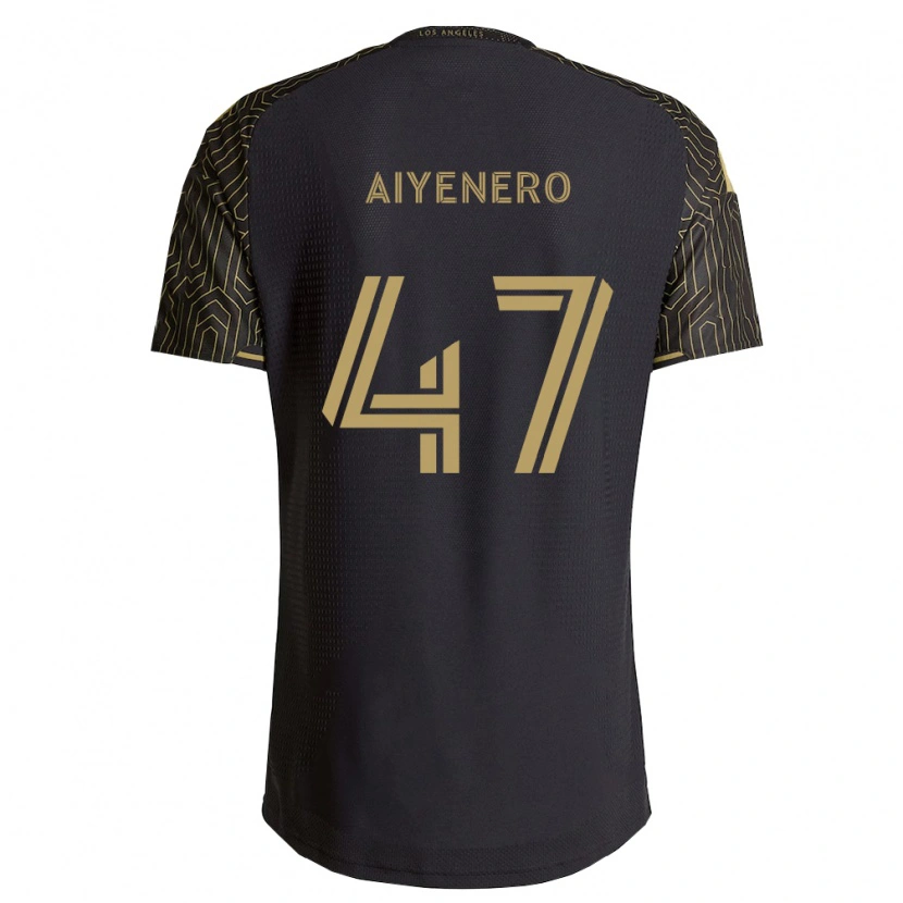 Danxen Børn Marius Aiyenero #47 Brun Sort Hjemmebane Spillertrøjer 2026/27 Trøje T-Shirt