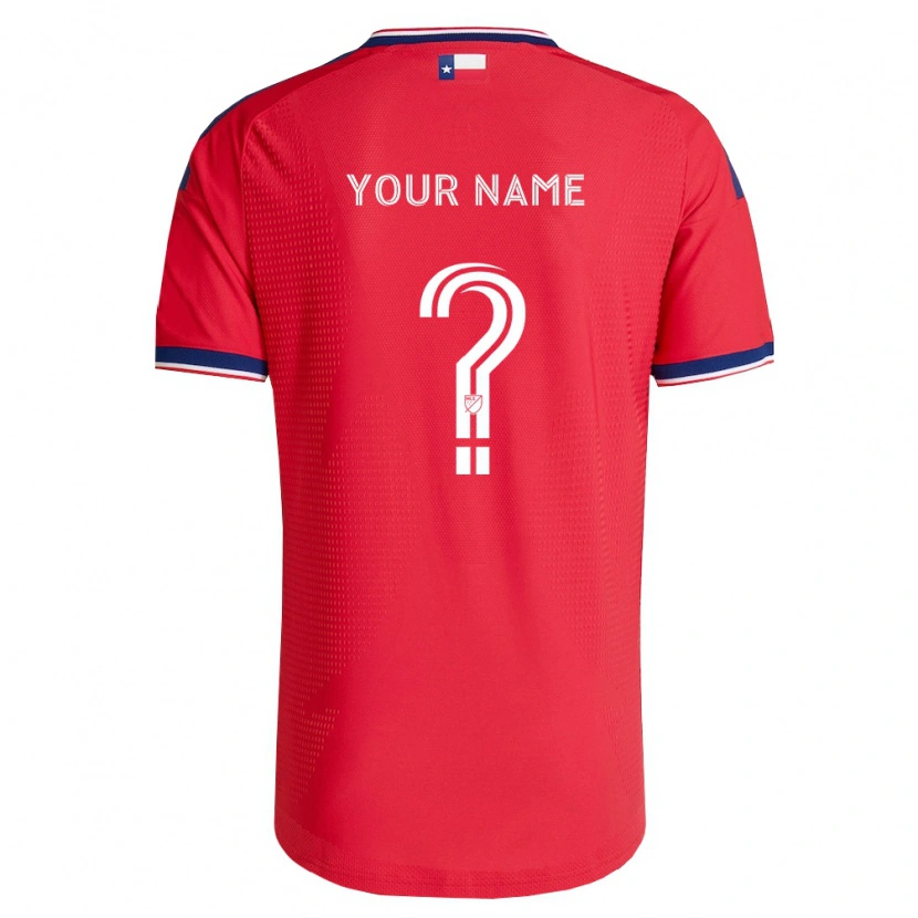 Danxen Børn Dit Navn #0 Rød Blå Hvid Hjemmebane Spillertrøjer 2026/27 Trøje T-Shirt