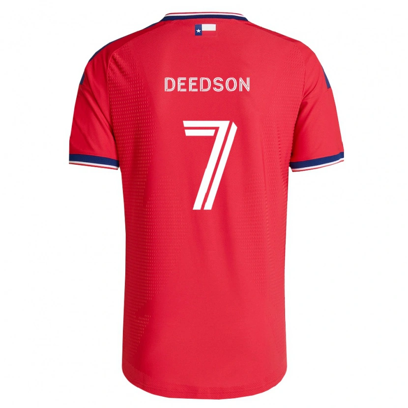Danxen Børn Louicius Deedson #7 Rød Blå Hvid Hjemmebane Spillertrøjer 2026/27 Trøje T-Shirt
