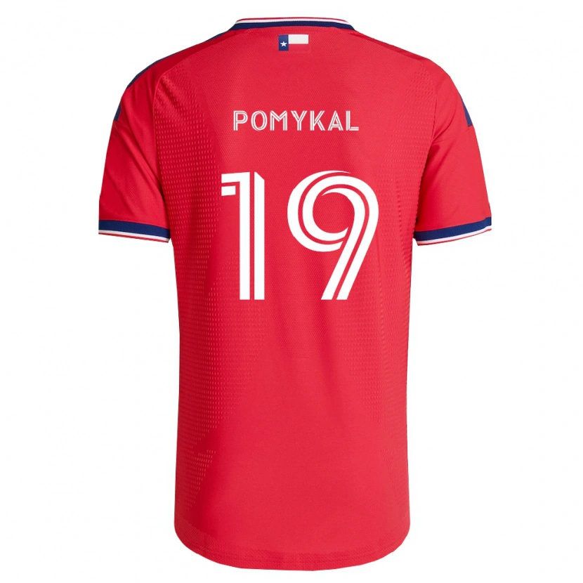 Danxen Børn Paxton Pomykal #19 Rød Blå Hvid Hjemmebane Spillertrøjer 2026/27 Trøje T-Shirt