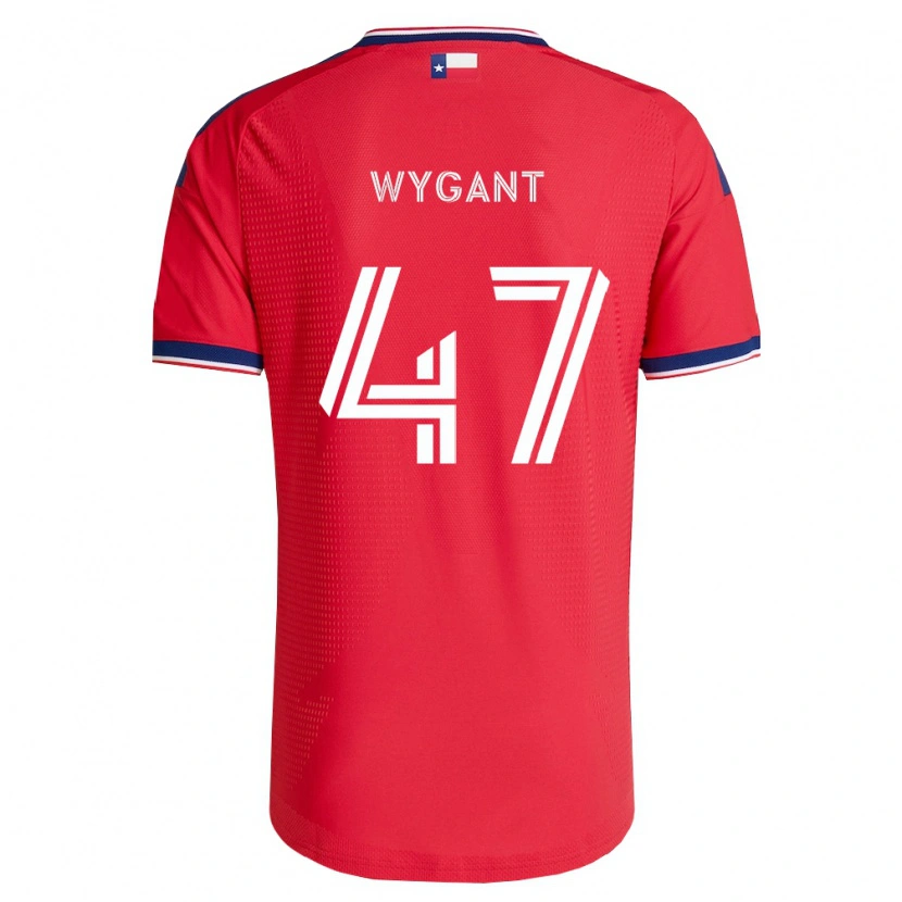 Danxen Børn Christian Wygant #47 Rød Blå Hvid Hjemmebane Spillertrøjer 2026/27 Trøje T-Shirt