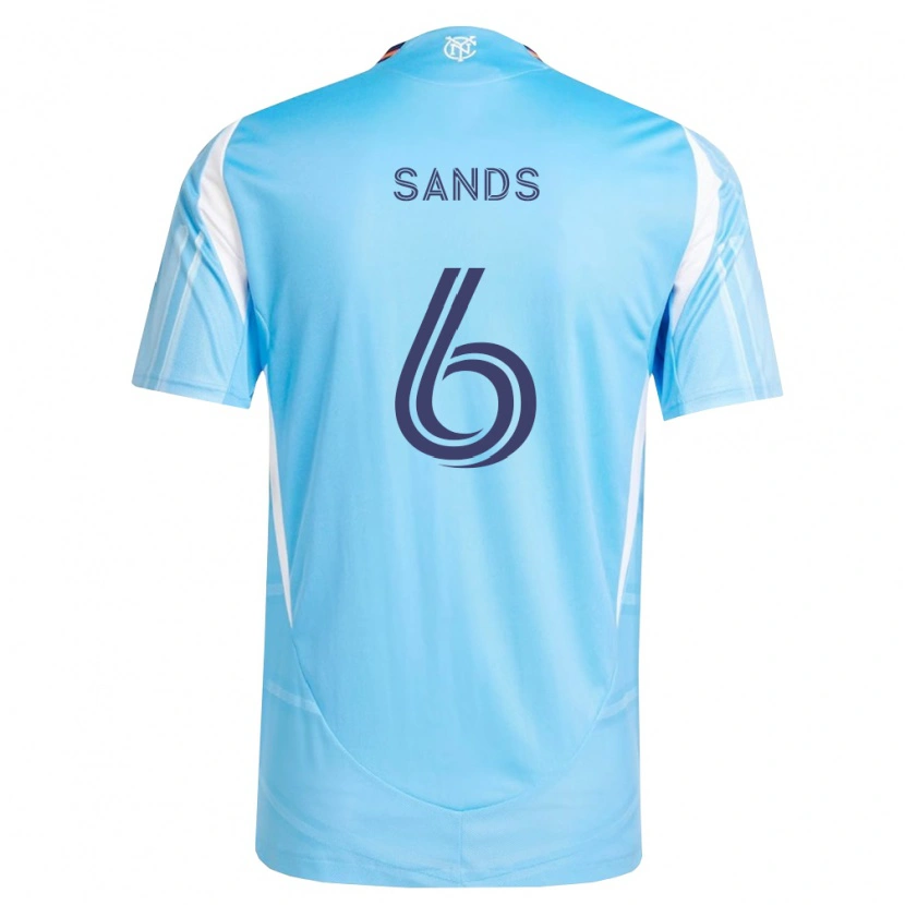 Danxen Børn James Sands #6 Himmelblå Hvid Hjemmebane Spillertrøjer 2026/27 Trøje T-Shirt