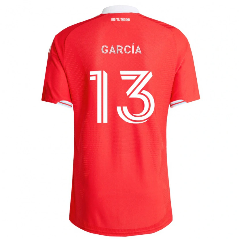Danxen Børn Deijan García #13 Rød Dyb Blå Hvid Hjemmebane Spillertrøjer 2026/27 Trøje T-Shirt