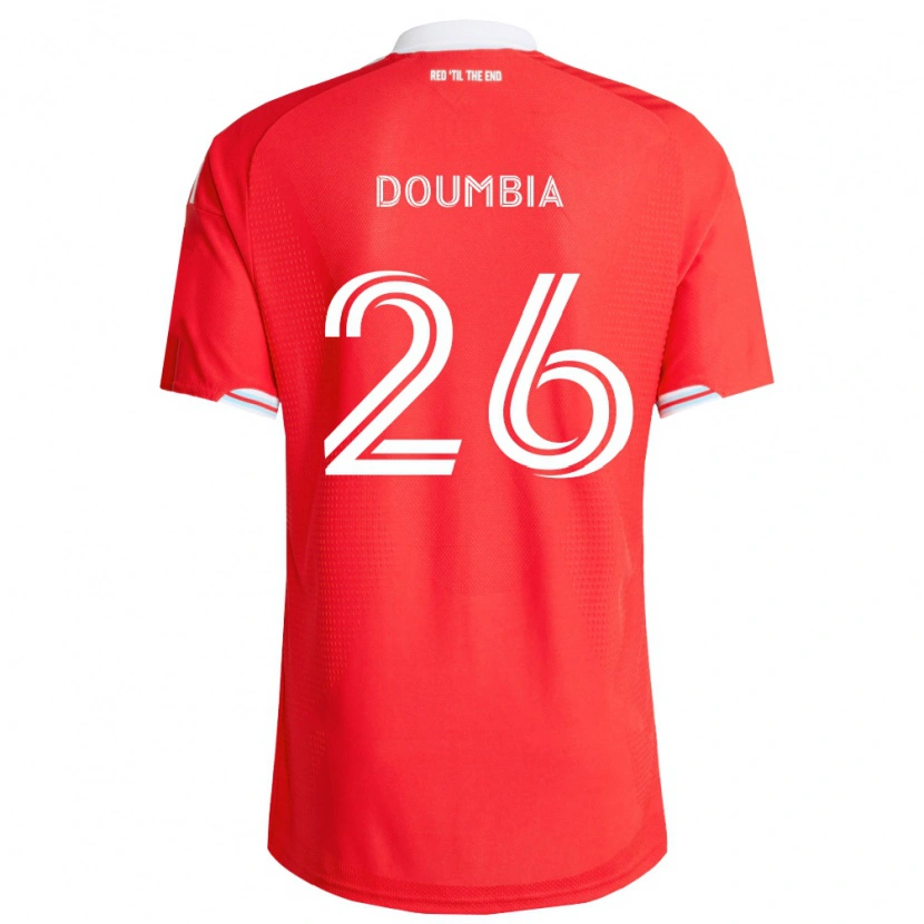 Danxen Børn Ousmane Doumbia #26 Rød Dyb Blå Hvid Hjemmebane Spillertrøjer 2026/27 Trøje T-Shirt