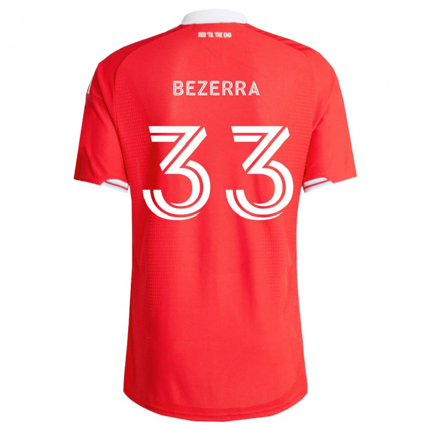 Danxen Børn Victor Bezerra #33 Rød Dyb Blå Hvid Hjemmebane Spillertrøjer 2026/27 Trøje T-Shirt