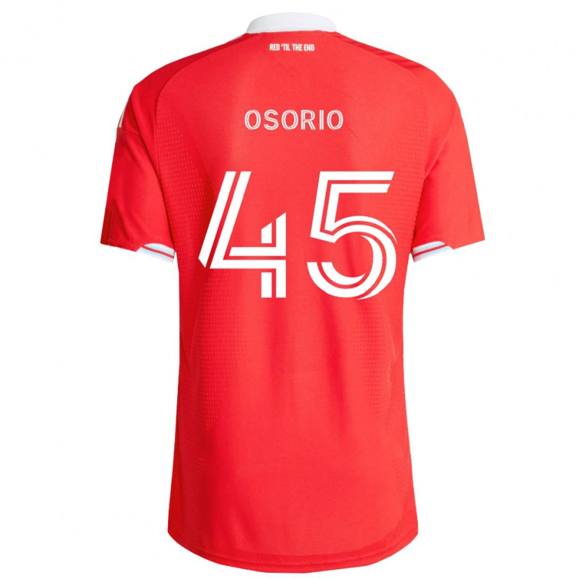 Danxen Børn Harold Osorio #45 Rød Dyb Blå Hvid Hjemmebane Spillertrøjer 2026/27 Trøje T-Shirt