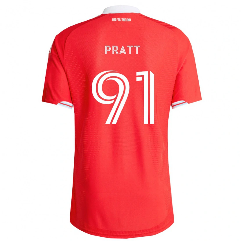 Danxen Børn Owen Pratt #91 Rød Dyb Blå Hvid Hjemmebane Spillertrøjer 2026/27 Trøje T-Shirt