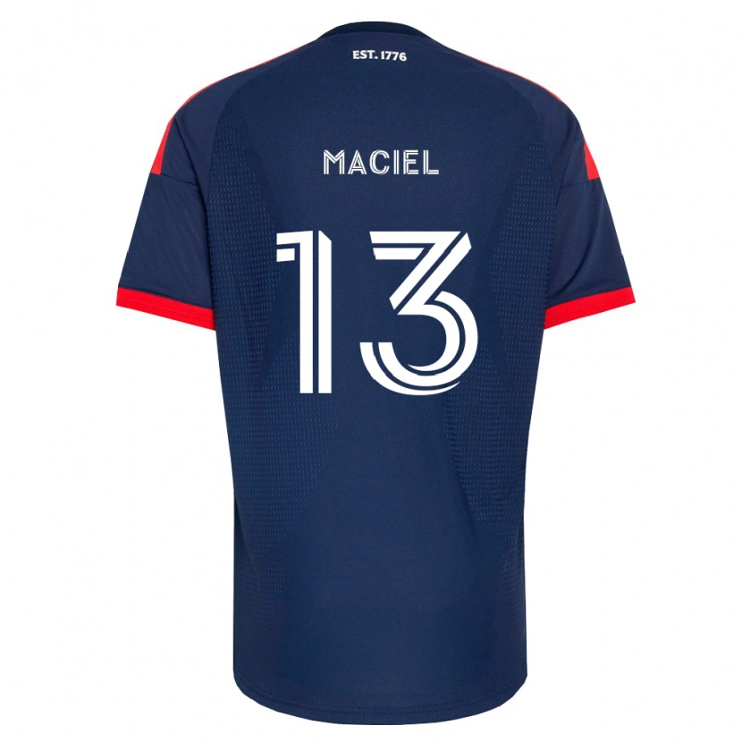 Danxen Børn Maciel #13 Kongelig Blå Rød Hvid Hjemmebane Spillertrøjer 2026/27 Trøje T-Shirt