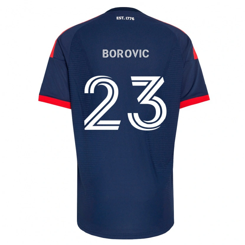 Danxen Børn Luka Borovic #23 Kongelig Blå Rød Hvid Hjemmebane Spillertrøjer 2026/27 Trøje T-Shirt