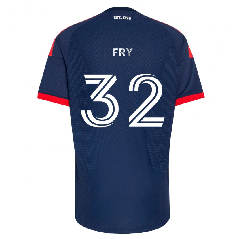 Danxen Børn Malcolm Fry #32 Kongelig Blå Rød Hvid Hjemmebane Spillertrøjer 2026/27 Trøje T-Shirt