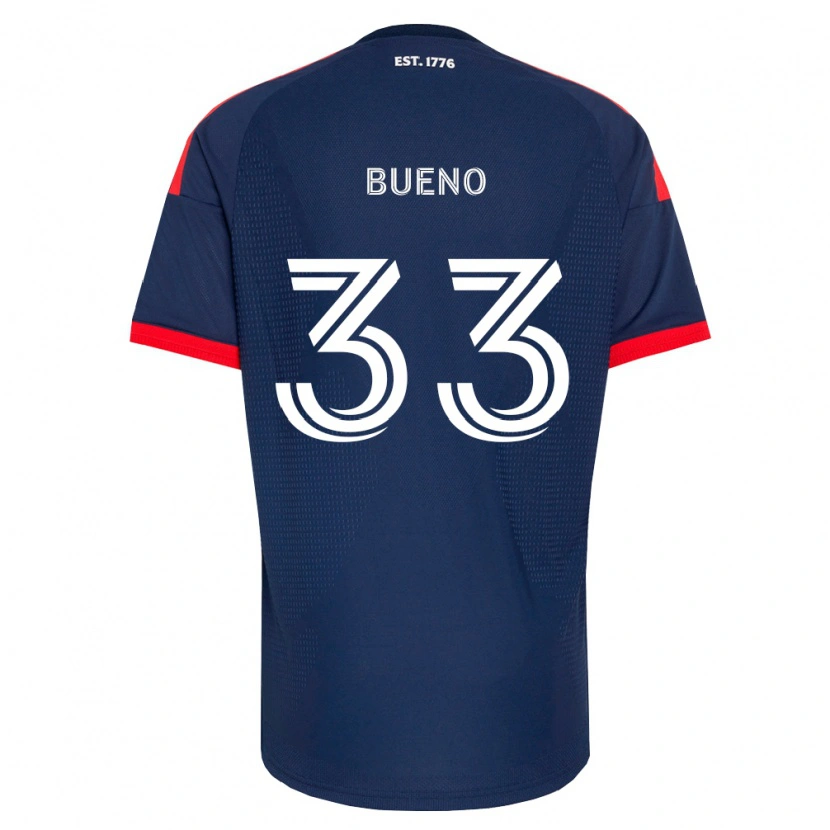 Danxen Børn Brandonn Bueno #33 Kongelig Blå Rød Hvid Hjemmebane Spillertrøjer 2026/27 Trøje T-Shirt