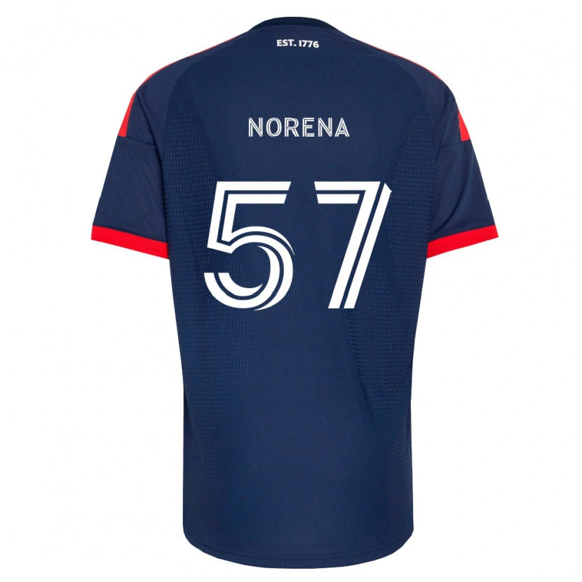Danxen Børn Bryan Norena #57 Kongelig Blå Rød Hvid Hjemmebane Spillertrøjer 2026/27 Trøje T-Shirt
