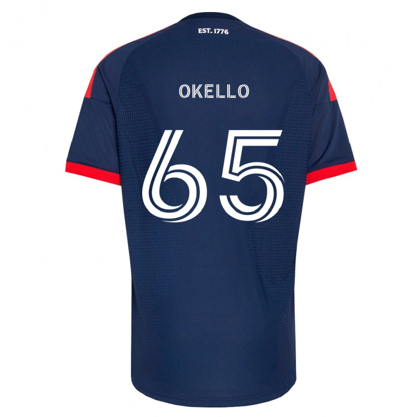 Danxen Børn Noble Okello #65 Kongelig Blå Rød Hvid Hjemmebane Spillertrøjer 2026/27 Trøje T-Shirt