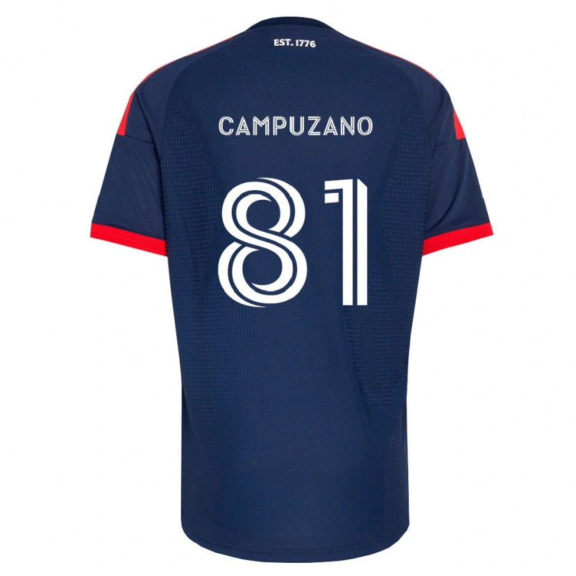 Danxen Børn Nico Campuzano #81 Kongelig Blå Rød Hvid Hjemmebane Spillertrøjer 2026/27 Trøje T-Shirt