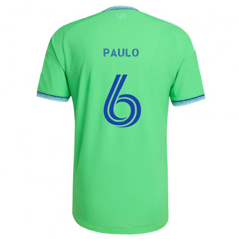 Danxen Børn João Paulo #6 Grøn Lyseblå Hjemmebane Spillertrøjer 2026/27 Trøje T-Shirt