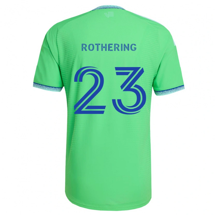 Danxen Børn Holly Rothering #23 Grøn Lyseblå Hjemmebane Spillertrøjer 2026/27 Trøje T-Shirt