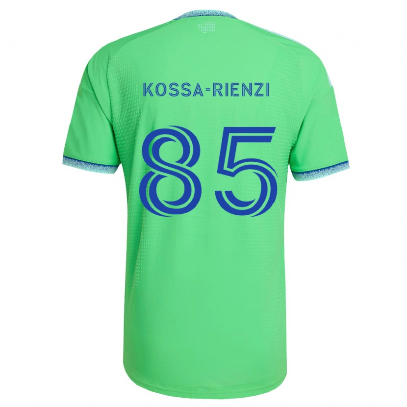 Danxen Børn Kalani Kossa-Rienzi #85 Grøn Lyseblå Hjemmebane Spillertrøjer 2026/27 Trøje T-Shirt