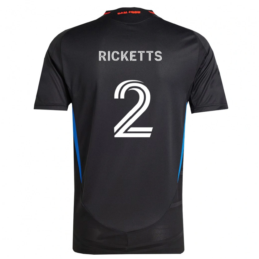 Danxen Børn Jamar Ricketts #2 Blå Hvid Sort Hjemmebane Spillertrøjer 2026/27 Trøje T-Shirt