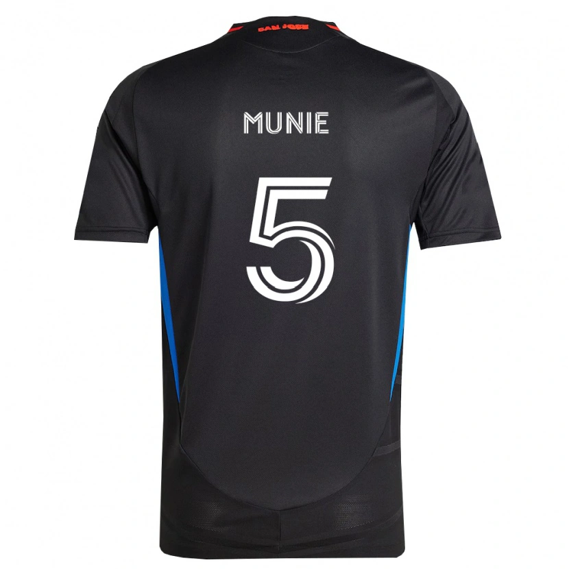 Danxen Børn Daniel Munie #5 Blå Hvid Sort Hjemmebane Spillertrøjer 2026/27 Trøje T-Shirt