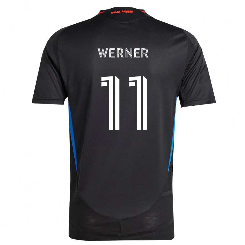 Danxen Børn Timo Werner #11 Blå Hvid Sort Hjemmebane Spillertrøjer 2026/27 Trøje T-Shirt