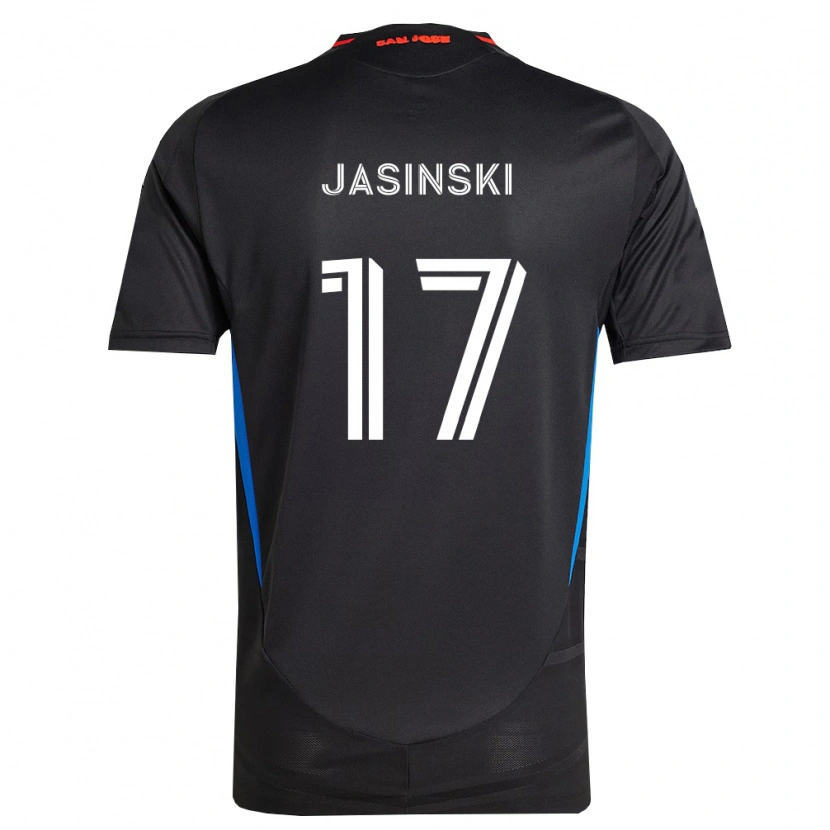 Danxen Børn Jack Jasinski #17 Blå Hvid Sort Hjemmebane Spillertrøjer 2026/27 Trøje T-Shirt