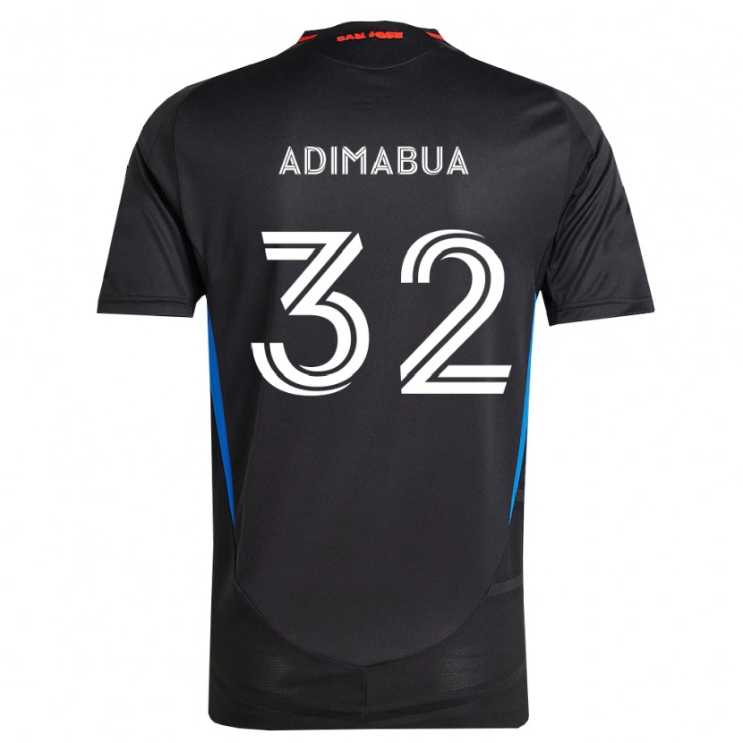 Danxen Børn Nonso Adimabua #32 Blå Hvid Sort Hjemmebane Spillertrøjer 2026/27 Trøje T-Shirt