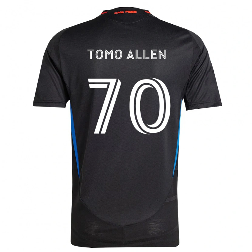 Danxen Børn Tomo Allen #70 Blå Hvid Sort Hjemmebane Spillertrøjer 2026/27 Trøje T-Shirt
