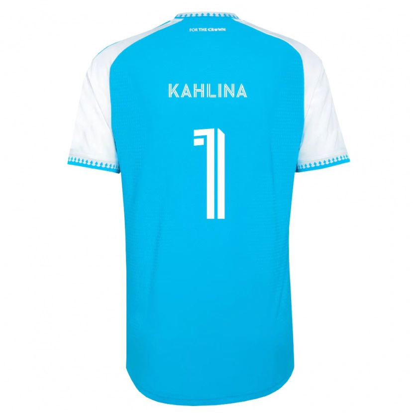 Danxen Børn Kristijan Kahlina #1 Himmelblå Hvid Sort Hjemmebane Spillertrøjer 2026/27 Trøje T-Shirt