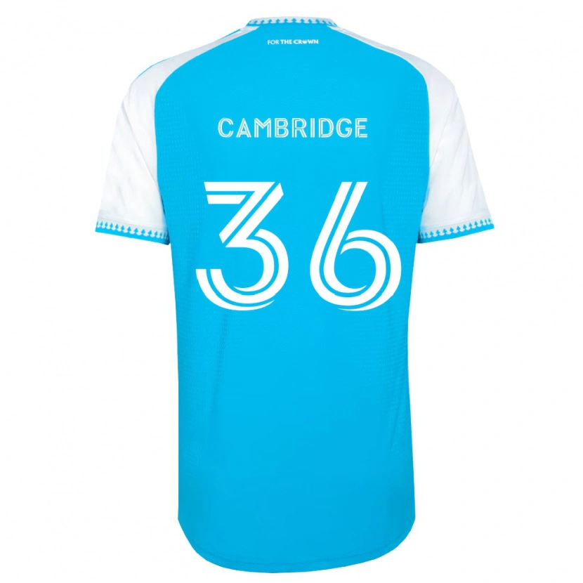 Danxen Børn Brandon Cambridge #36 Himmelblå Hvid Sort Hjemmebane Spillertrøjer 2026/27 Trøje T-Shirt