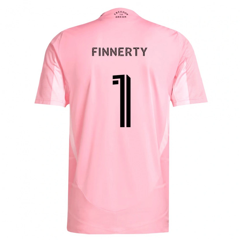 Danxen Børn Owen Finnerty #1 Pink Sort Hjemmebane Spillertrøjer 2026/27 Trøje T-Shirt