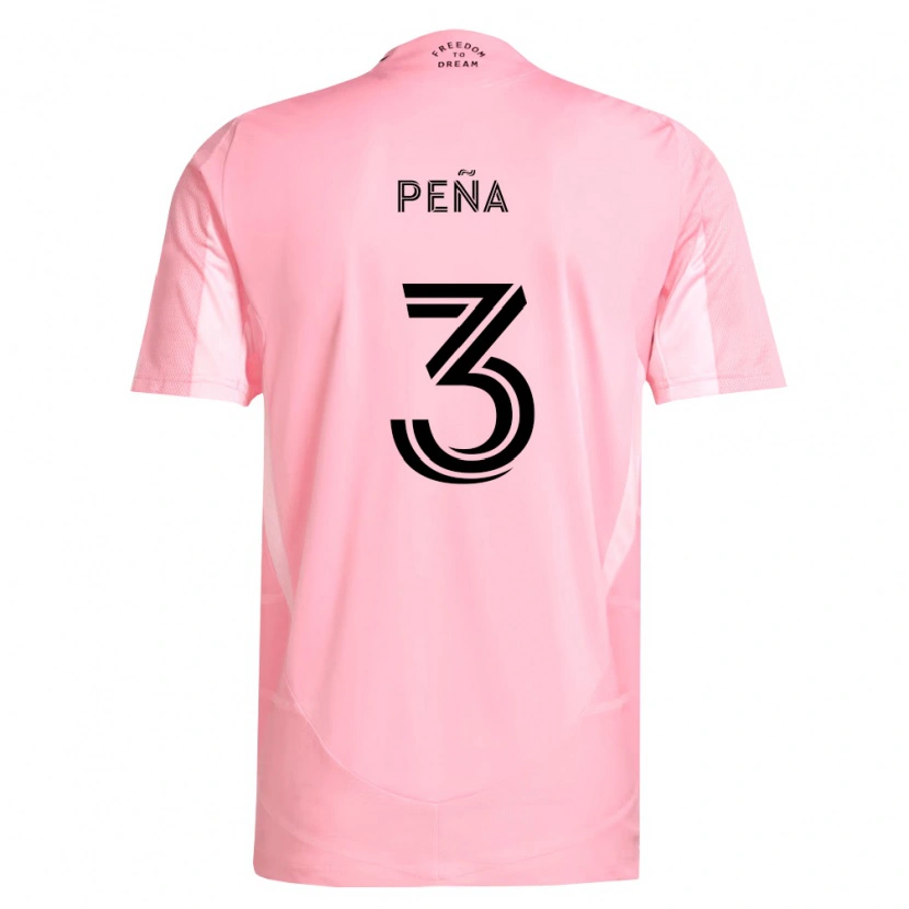 Danxen Børn Luciano Pena #3 Pink Sort Hjemmebane Spillertrøjer 2026/27 Trøje T-Shirt