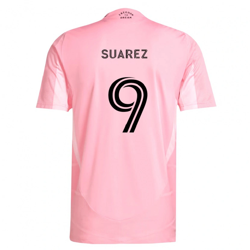 Danxen Børn Luis Suárez #9 Pink Sort Hjemmebane Spillertrøjer 2026/27 Trøje T-Shirt