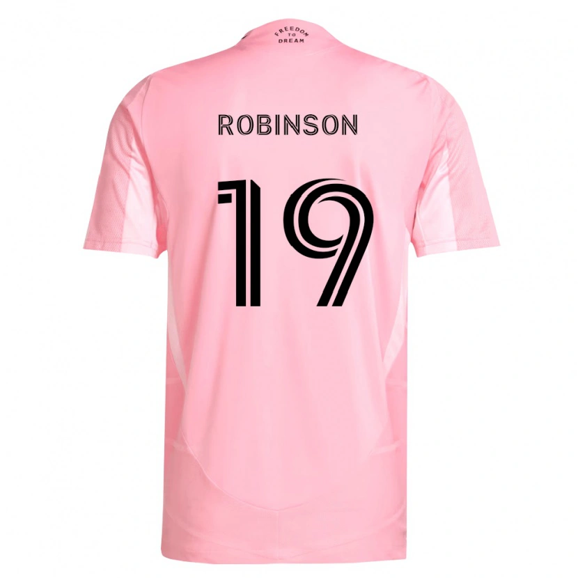 Danxen Børn Robbie Robinson #19 Pink Sort Hjemmebane Spillertrøjer 2026/27 Trøje T-Shirt