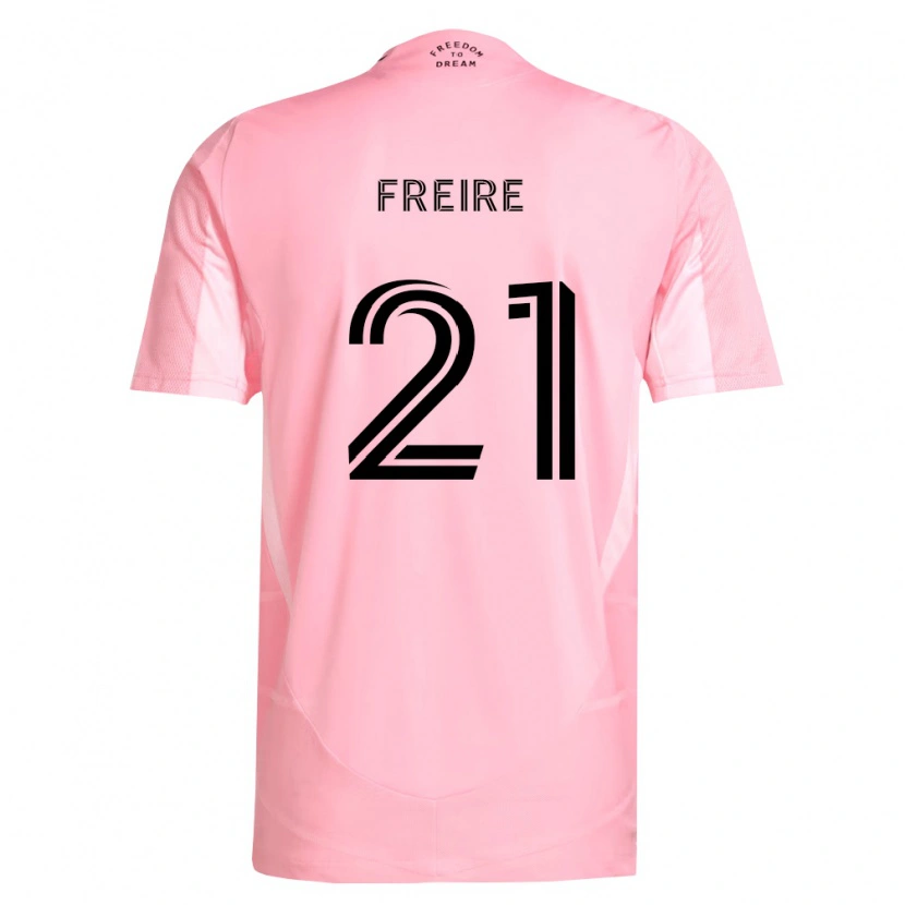 Danxen Børn Nicolas Freire #21 Pink Sort Hjemmebane Spillertrøjer 2026/27 Trøje T-Shirt