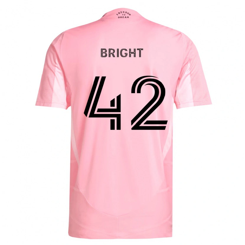 Danxen Børn Yannick Bright #42 Pink Sort Hjemmebane Spillertrøjer 2026/27 Trøje T-Shirt