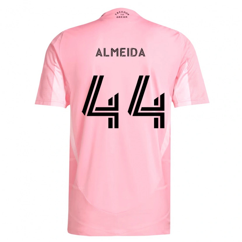 Danxen Børn Nicholas Almeida #44 Pink Sort Hjemmebane Spillertrøjer 2026/27 Trøje T-Shirt
