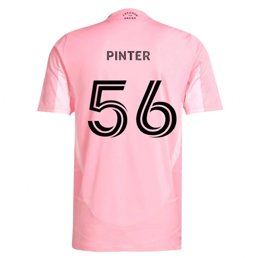 Danxen Børn Dániel Pintér #56 Pink Sort Hjemmebane Spillertrøjer 2026/27 Trøje T-Shirt