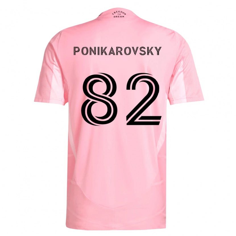 Danxen Børn Max Ponikarovsky #82 Pink Sort Hjemmebane Spillertrøjer 2026/27 Trøje T-Shirt