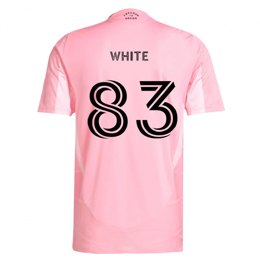 Danxen Børn Rondell White #83 Pink Sort Hjemmebane Spillertrøjer 2026/27 Trøje T-Shirt