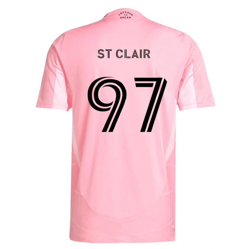 Danxen Børn Dayne St. Clair #97 Pink Sort Hjemmebane Spillertrøjer 2026/27 Trøje T-Shirt