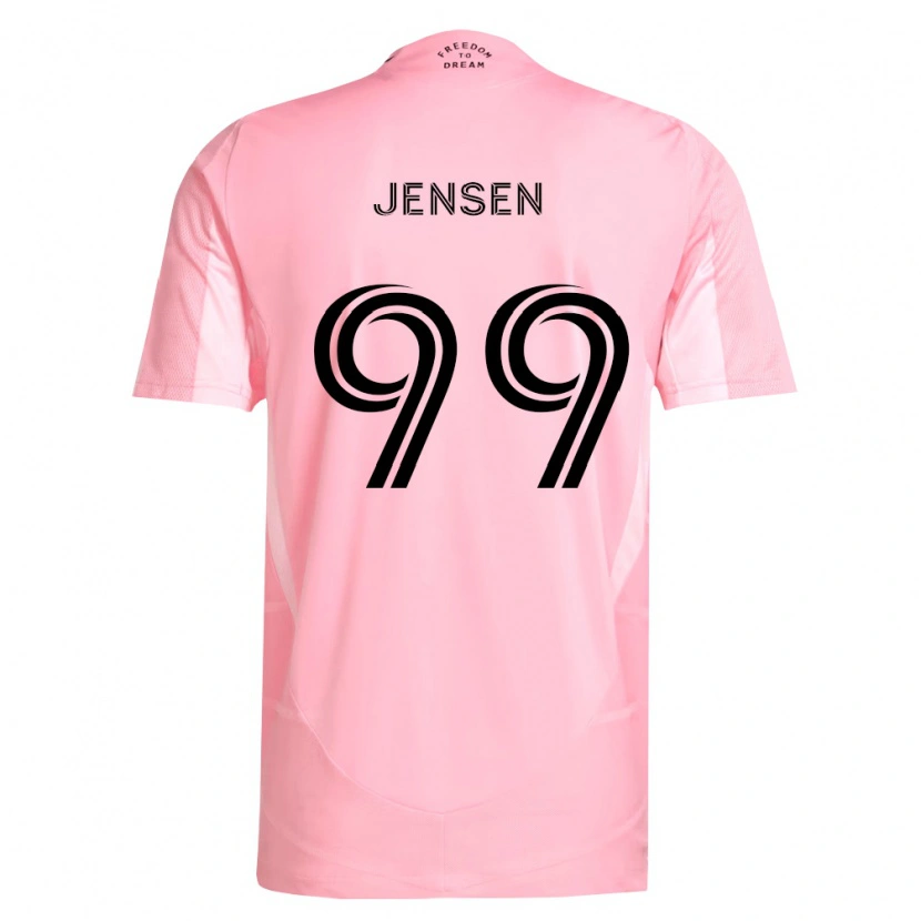 Danxen Børn Cole Jensen #99 Pink Sort Hjemmebane Spillertrøjer 2026/27 Trøje T-Shirt