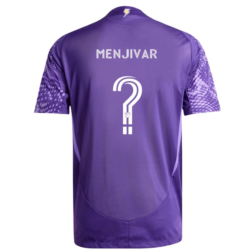 Danxen Børn Marko Menjivar #0 Lilla Hvid Hjemmebane Spillertrøjer 2026/27 Trøje T-Shirt