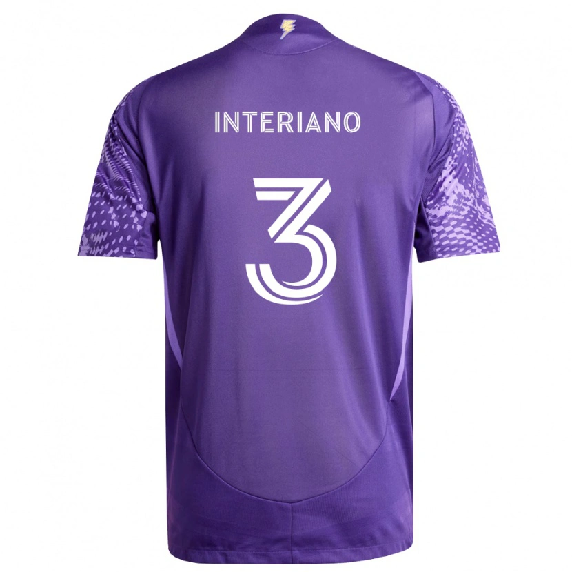 Danxen Børn Jordan Interiano #3 Lilla Hvid Hjemmebane Spillertrøjer 2026/27 Trøje T-Shirt