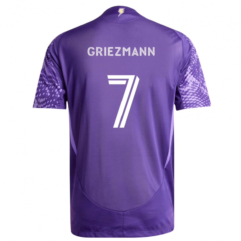 Danxen Børn Antoine Griezmann #7 Lilla Hvid Hjemmebane Spillertrøjer 2026/27 Trøje T-Shirt