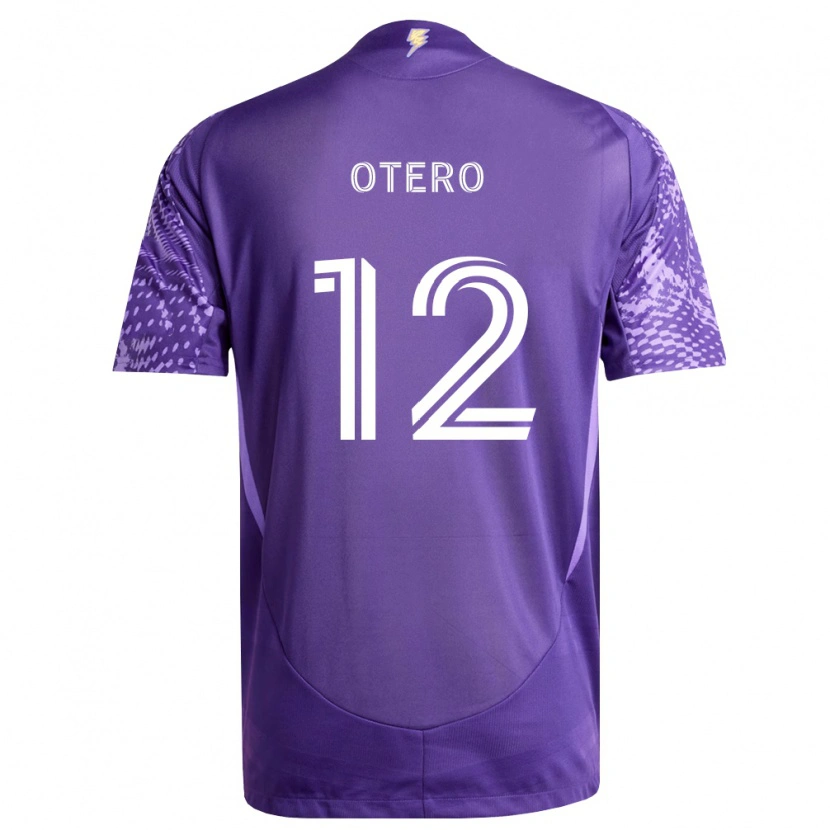 Danxen Børn Javier Otero #12 Lilla Hvid Hjemmebane Spillertrøjer 2026/27 Trøje T-Shirt
