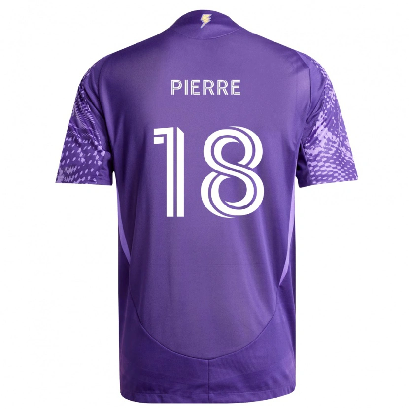 Danxen Børn Nikolai Pierre #18 Lilla Hvid Hjemmebane Spillertrøjer 2026/27 Trøje T-Shirt