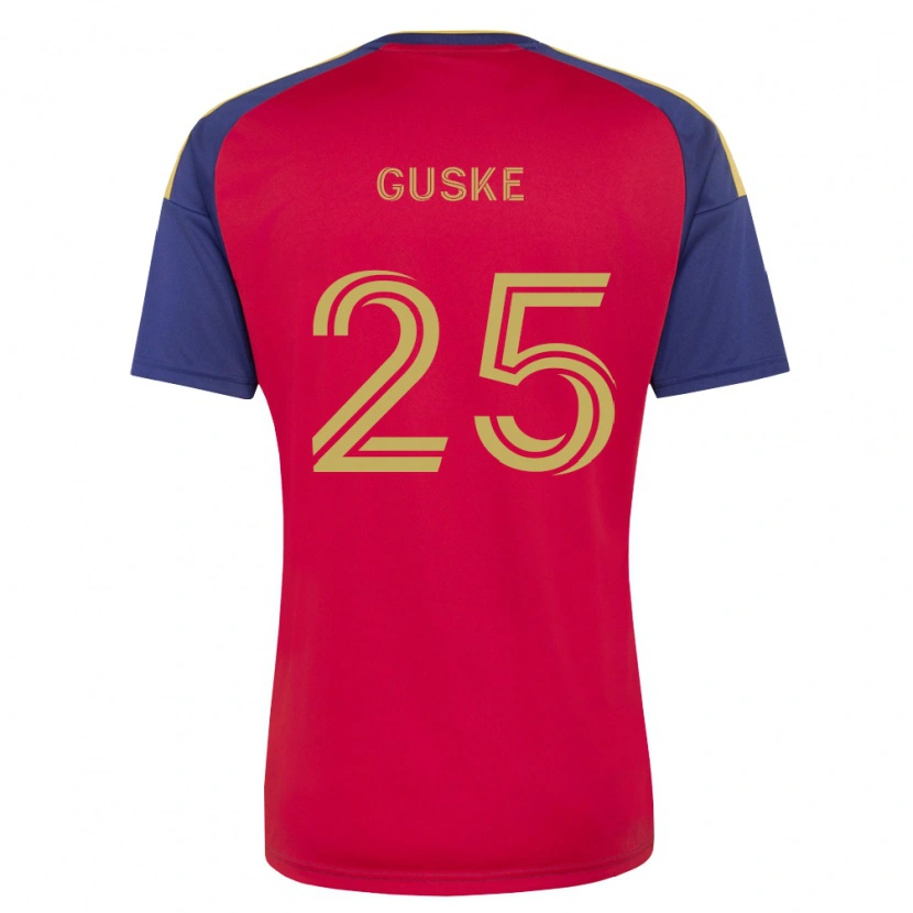 Danxen Børn Colin Guske #25 Kongelig Blå Brun Rød Hjemmebane Spillertrøjer 2026/27 Trøje T-Shirt