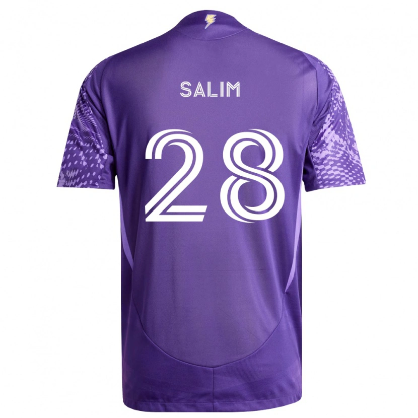 Danxen Børn Abdi Salim #28 Lilla Hvid Hjemmebane Spillertrøjer 2026/27 Trøje T-Shirt
