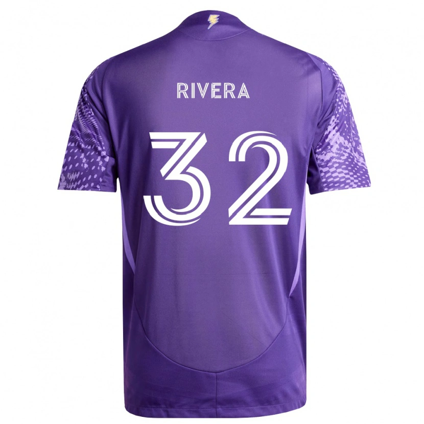 Danxen Børn Wilfredo Rivera #32 Lilla Hvid Hjemmebane Spillertrøjer 2026/27 Trøje T-Shirt