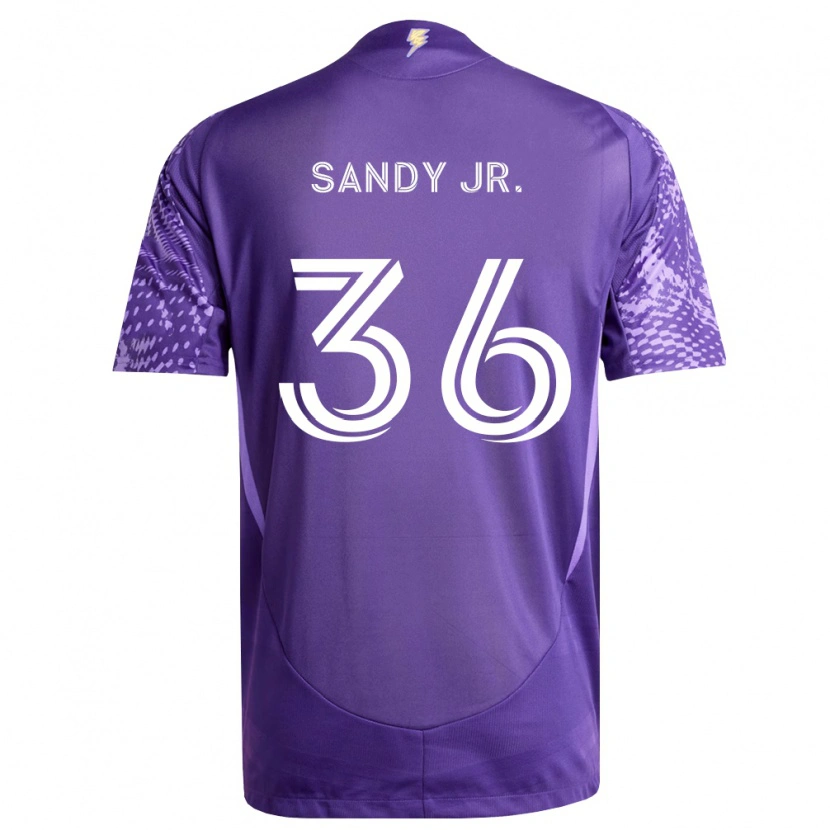 Danxen Børn Titus Sandy Jr. #36 Lilla Hvid Hjemmebane Spillertrøjer 2026/27 Trøje T-Shirt
